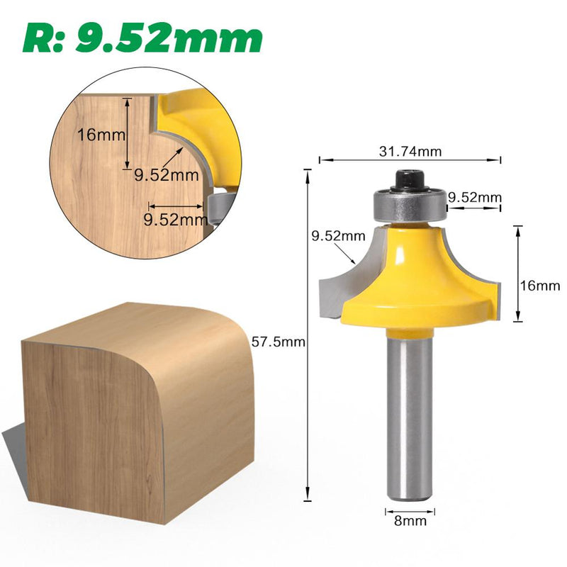 Fresa Borda - Haste 8mm